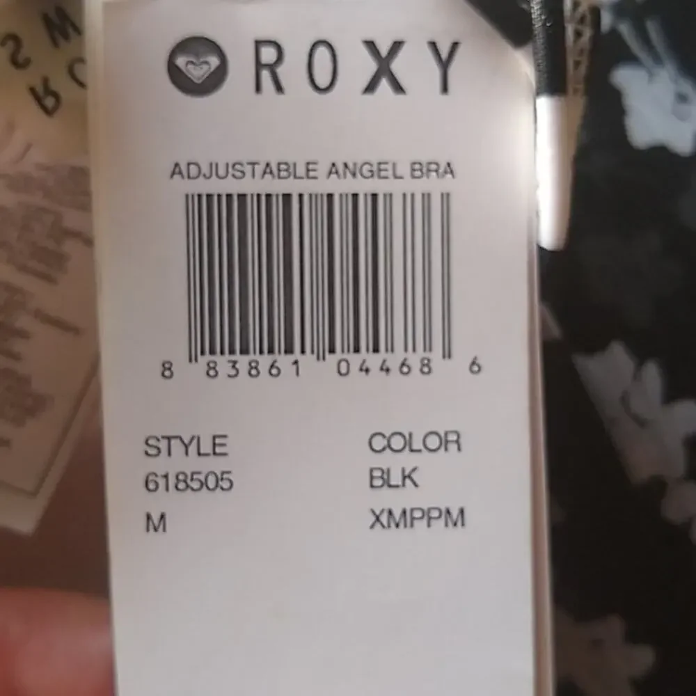 Roxy Women's Striped Adjustable Angel Bikini Top M